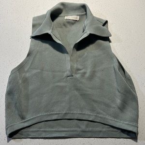 Green collard top